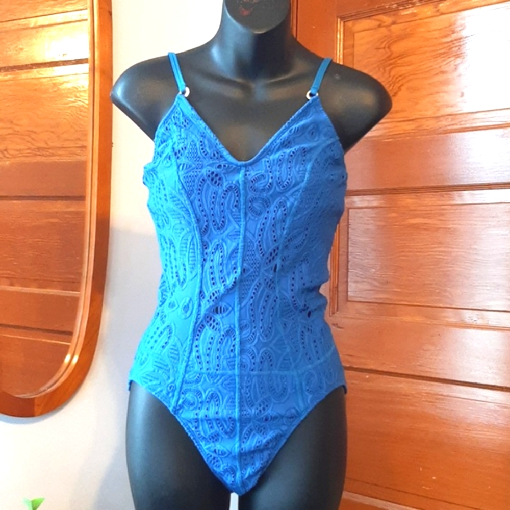 PILYQ Vibrant Torquoise Maillot Tank Large